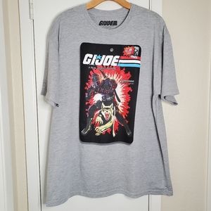 Hasbro G.I. Joe A Real American Hero Commando Snake Eyes Grey TShirt Size XL